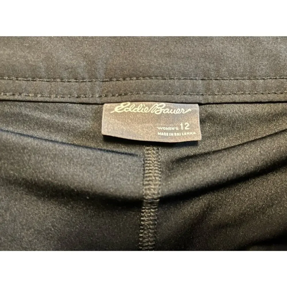 Eddie Bauer Adventurer 2.0 Skort Skirt Women’s Size 12 Black Golf Hiking - Picture 5 of 11